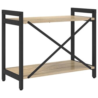 Boekenkast Sonoma eiken 60 x 30 x 48.5 cm Bewerkt hout 7