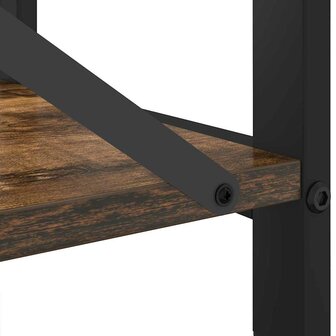 Boekenkast Gerookt eiken 60 x 30 x 48.5 cm Bewerkt hout 9