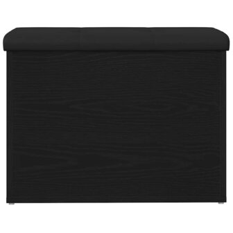 Opslagbank met kussen Zwart eiken 62 x 42 x 45 cm Bewerkt hout 6