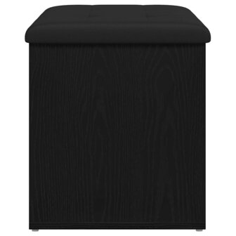 Opslagbank met kussen Zwart eiken 62 x 42 x 45 cm Bewerkt hout 7