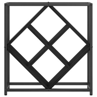 Wijnrek Zwart eiken 51 x 18 x 52.5 cm Bewerkt hout 6