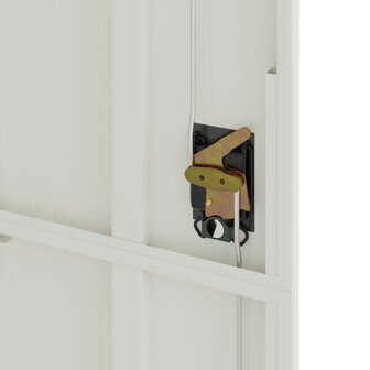 Archiefkast 90x40x200 cm staal lichtgrijs 8