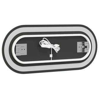 Badkamerspiegel LED ovaal 70x30 cm 8