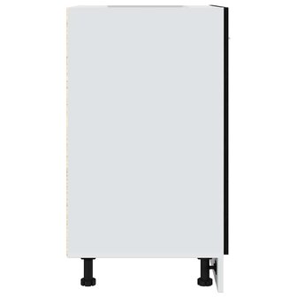 Onderkast zwart eik 60x46x81,5 cm bewerkt hout 7