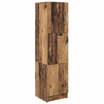Hoge Kast Oud hout 31.5 x 32 x 124 cm Bewerkt hout 2