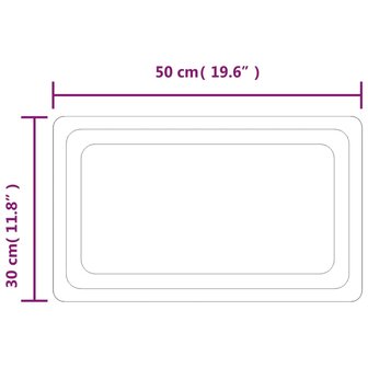 Badkamerspiegel LED 30x50 cm 5