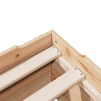 Bedframe zonder matras stapelbaar 75x190 cm massief hout 9