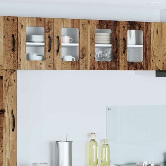 Keukenkast aan de muur Oud Hout 60 x 31 x 40 cm Bewerkt hout 1