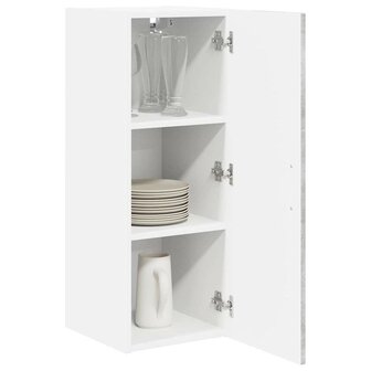 Keukenkast aan de muur Beton Grijs 30 x 31 x 80 cm Bewerkt hout 3