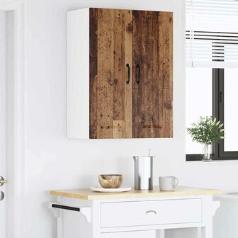 Keukenkast aan de muur Oud Hout 30 x 31 x 80 cm Bewerkt hout 4