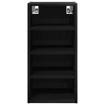 Hangkast Riga Zwart eiken 30 x 29,5 x 60 cm Bewerkt hout 5