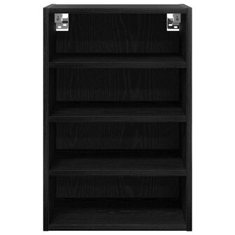 Hangkast Riga Zwart eiken 40 x 29,5 x 60 cm Bewerkt hout 5