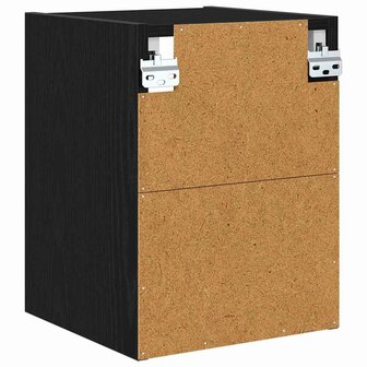 Hangkast Riga Zwart Eiken 30 x 29,5 x 40 cm Bewerkt hout 7