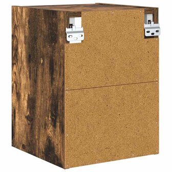 Hangkast Riga Gerookt eiken 30 x 29,5 x 40 cm Bewerkt hout 7