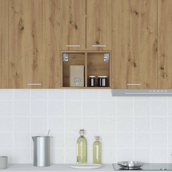 Hangkast Riga Artisan Eiken 30 x 29,5 x 40 cm Bewerkt hout 4