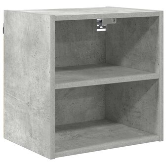 Hangkast Riga Beton Grijs 40 x 29,5 x 40 cm Bewerkt hout 2