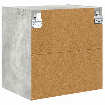 Hangkast Riga Beton Grijs 40 x 29,5 x 40 cm Bewerkt hout 7