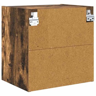 Hangkast Riga Gerookt eiken 40 x 29,5 x 40 cm Bewerkt hout 7