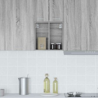 Hangkast Riga Grijs Sonoma 40 x 29,5 x 40 cm Bewerkt hout 4