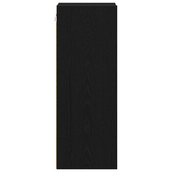 Hangkast Riga Zwart Eiken 20 x 29,5 x 80 cm Bewerkt hout 6
