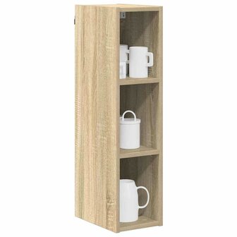 Hangkast Riga Sonoma Eiken 20 x 29,5 x 80 cm Bewerkt hout 3
