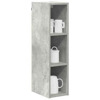 Hangkast Riga Beton Grijs 20 x 29,5 x 80 cm Bewerkt hout 3