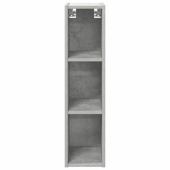 Hangkast Riga Beton Grijs 20 x 29,5 x 80 cm Bewerkt hout 5