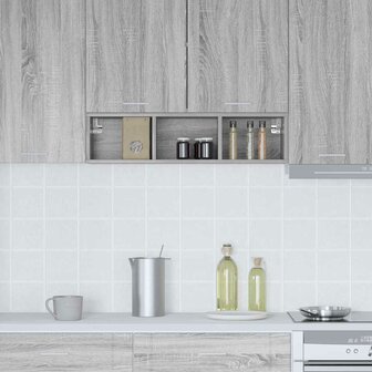 Hangkast Riga Grijs Sonoma 20 x 29,5 x 80 cm Bewerkt hout 4