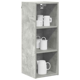 Hangkast Riga Beton Grijs 30 x 29,5 x 80 cm Bewerkt hout 3