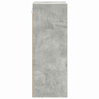 Hangkast Riga Beton Grijs 30 x 29,5 x 80 cm Bewerkt hout 6