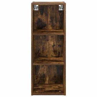 Hangkast Riga Gerookt eiken 30 x 29,5 x 80 cm Bewerkt hout 5