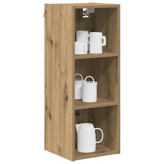 Hangkast Riga Artisan Eiken 30 x 29,5 x 80 cm Bewerkt hout 3