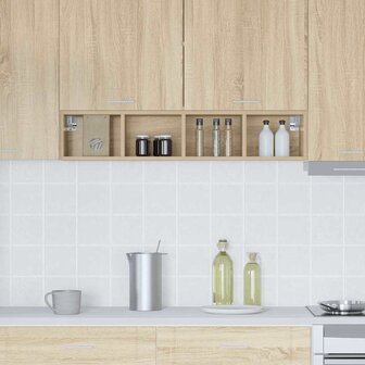 Hangkast Riga Sonoma Eiken 20 x 29,5 x 100 cm Bewerkt hout 4