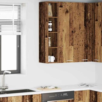 Hangkast Riga Oud Hout 20 x 29,5 x 100 cm Bewerkt hout 1