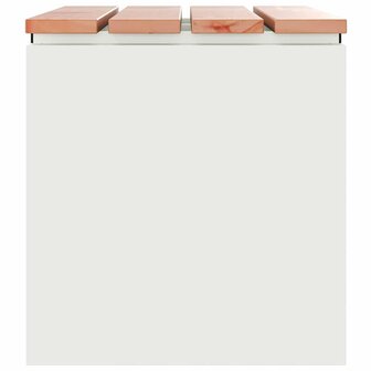 Tuinbank Wit 60 x 40 x 43 cm Staal 5