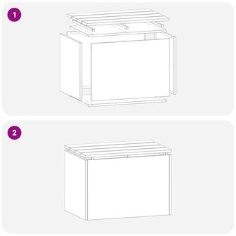 Tuinbank Olijfgroen 60 x 40 x 43 cm Staal 8