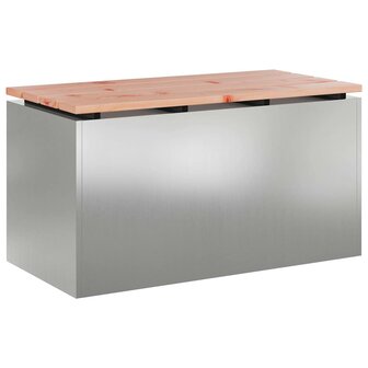 Tuinbank Zilver 80 x 40 x 43 cm Gegalvaniseerd staal 2