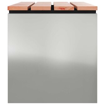 Tuinbank Zilver 80 x 40 x 43 cm Gegalvaniseerd staal 5