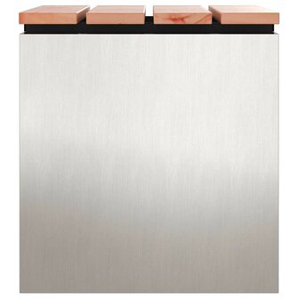 Tuinbank Zilver 40 x 40 x 43 cm Roestvrij staal 5
