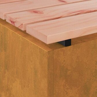 Tuinbank Roestig 40 x 40 x 43 cm Cortenstaal 8