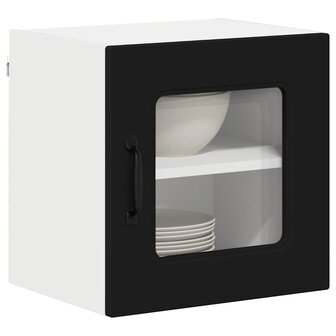 Keukenkast aan de muur Zwart 40 x 31 x 40 cm Bewerkt hout 3
