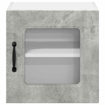 Keukenkast aan de muur Beton Grijs 40 x 31 x 40 cm Bewerkt hout 6