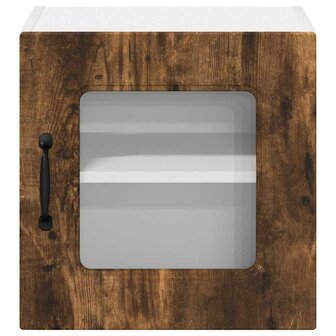 Keukenkast aan de muur met plank Gerookt eiken 40 x 31 x 40 cm 6