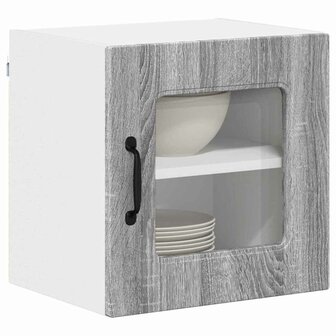 Keukenkast aan de muur met plank Grijs Sonoma 40 x 31 x 40 cm 3