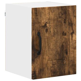 Keukenkast aan de muur met plank Gerookt eiken 30 x 31 x 40 cm 2