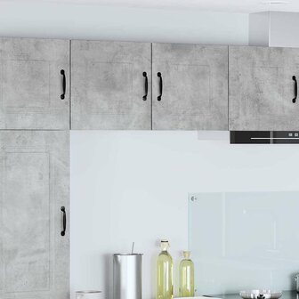 Keukenkast aan de muur Beton Grijs 40 x 31 x 40 cm Bewerkt hout 1