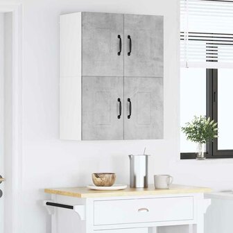 Keukenkast aan de muur Beton Grijs 60 x 31 x 40 cm Bewerkt hout 4
