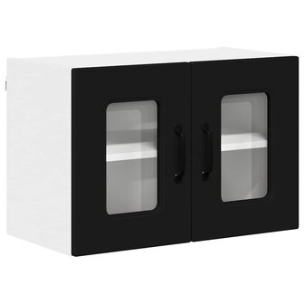 Keukenkast aan de muur Zwart 60 x 31 x 40 cm Bewerkt hout 2