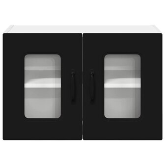 Keukenkast aan de muur Zwart 60 x 31 x 40 cm Bewerkt hout 6