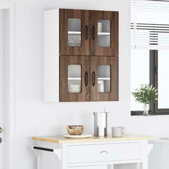 Keukenkast aan de muur Bruin Eiken 60 x 31 x 40 cm Bewerkt hout 4